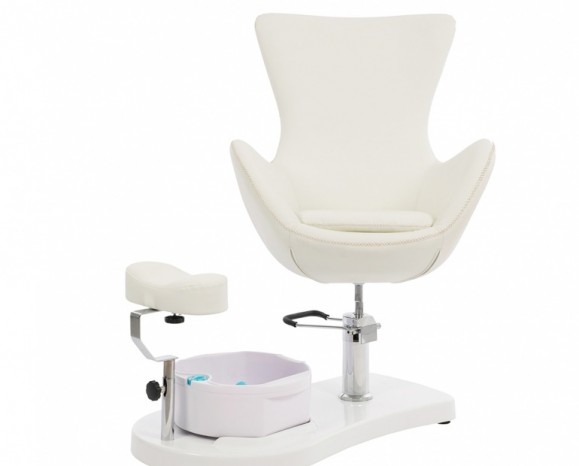 Pedicure chair with foot spa basin and foot support, Aesthetic Medicine , 